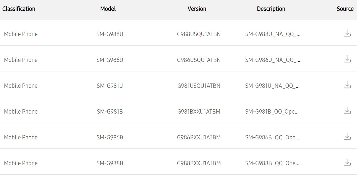 Samsung open sources Galaxy S20 series kernel source code