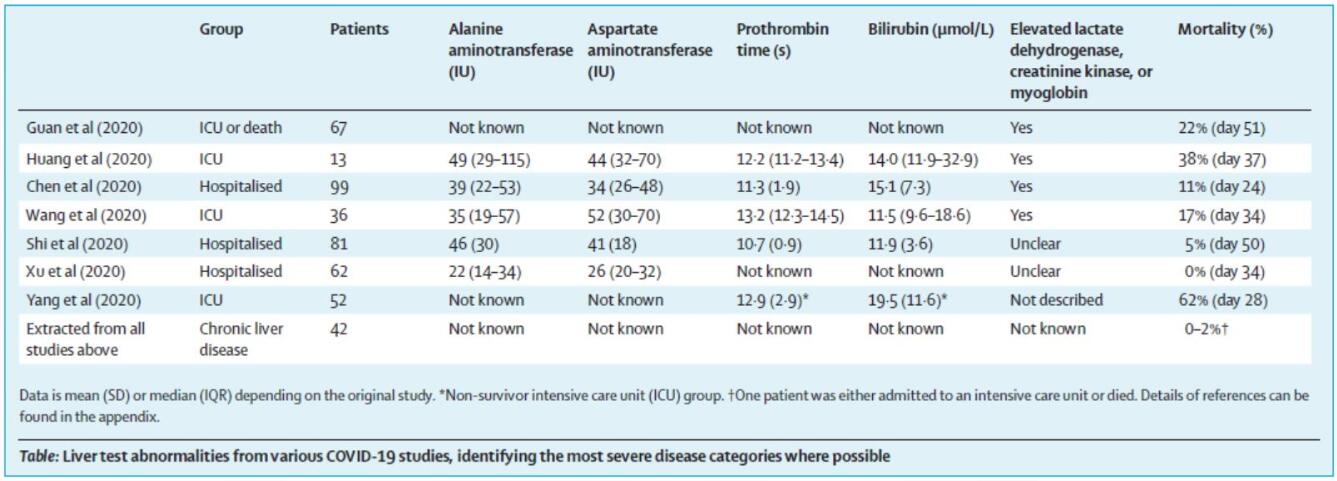 Attention should be paid to coronavirus liver injury, paper says