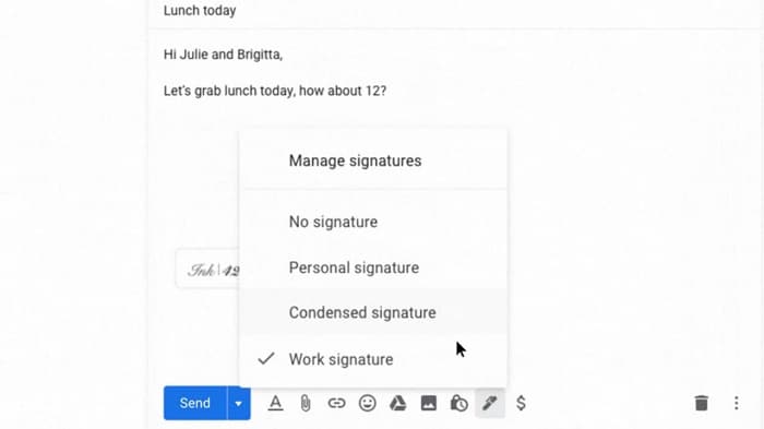 Google introduces multiple email signatures for Gmail
