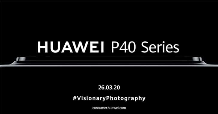 Huawei officially announces P40 series release date: March 26