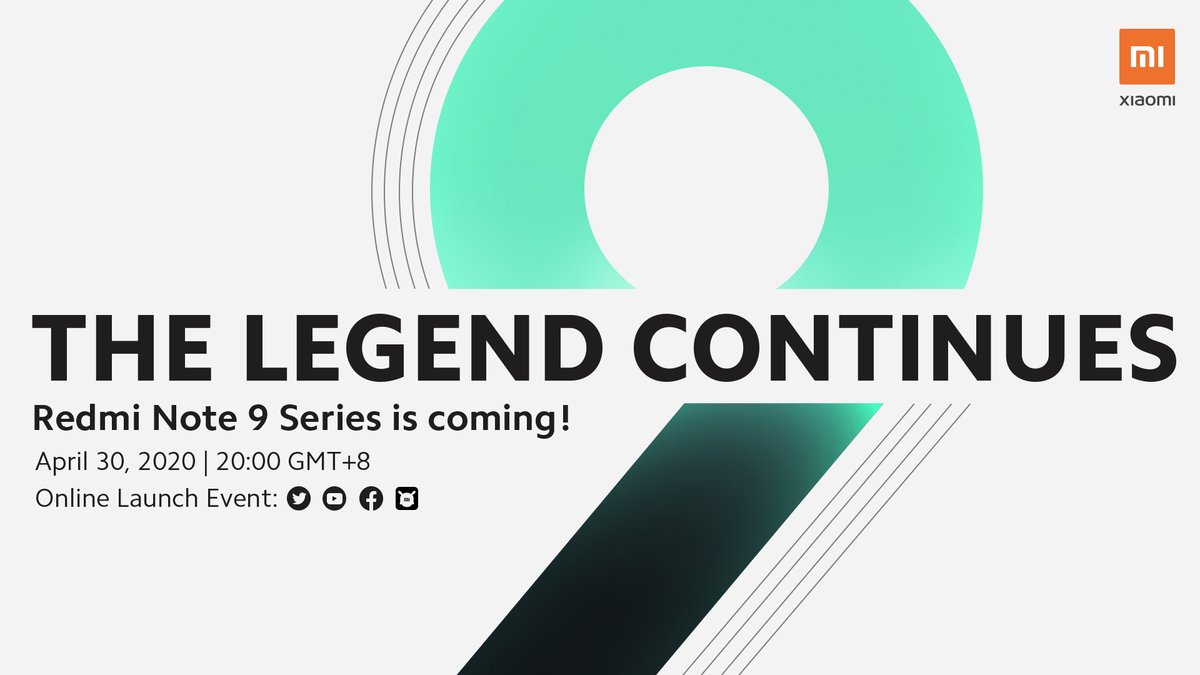 Redmi Note 9 to be released on April 30