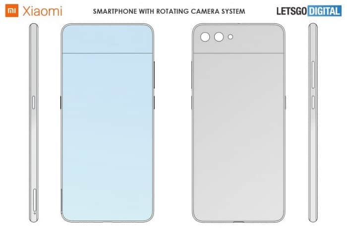 Xiaomi patent shows phone with flip camera design