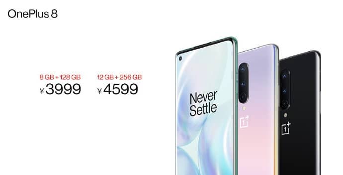 OnePlus 8 series released in China, starting at about 5