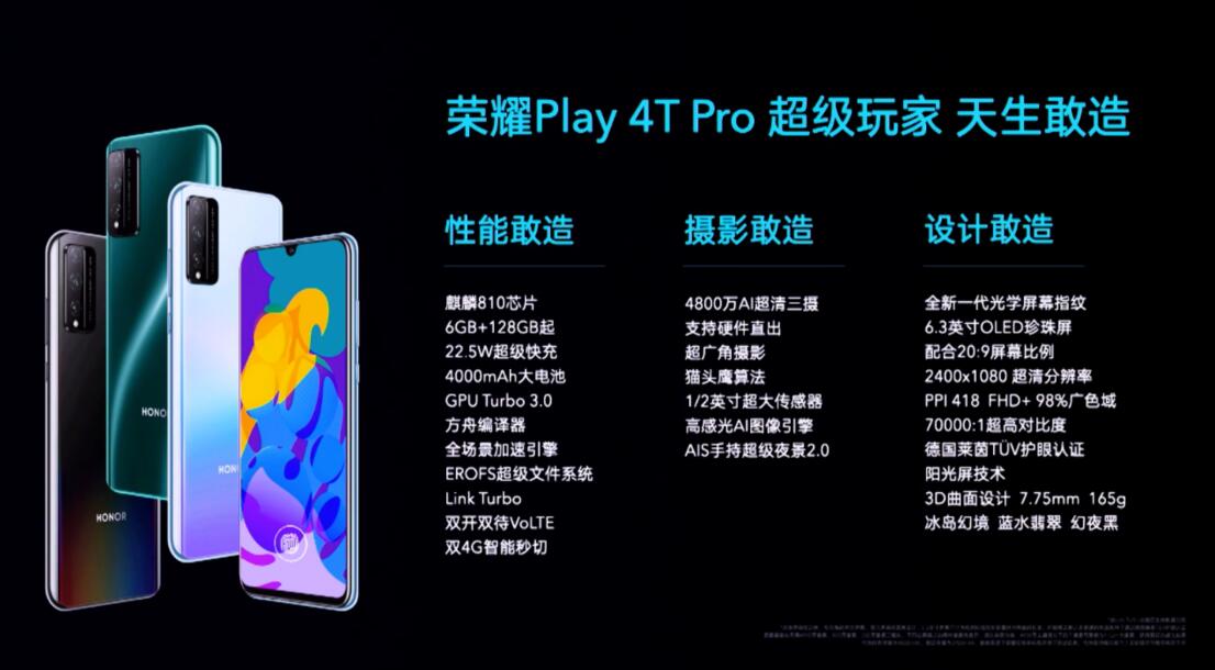 Honor Play 4T series released in China, starting at 0