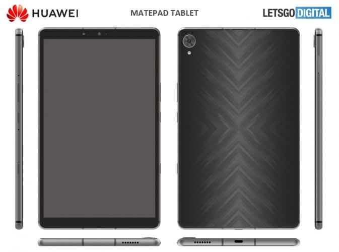 Design patents show Huawei MatePad 8-inch entry-level tablet