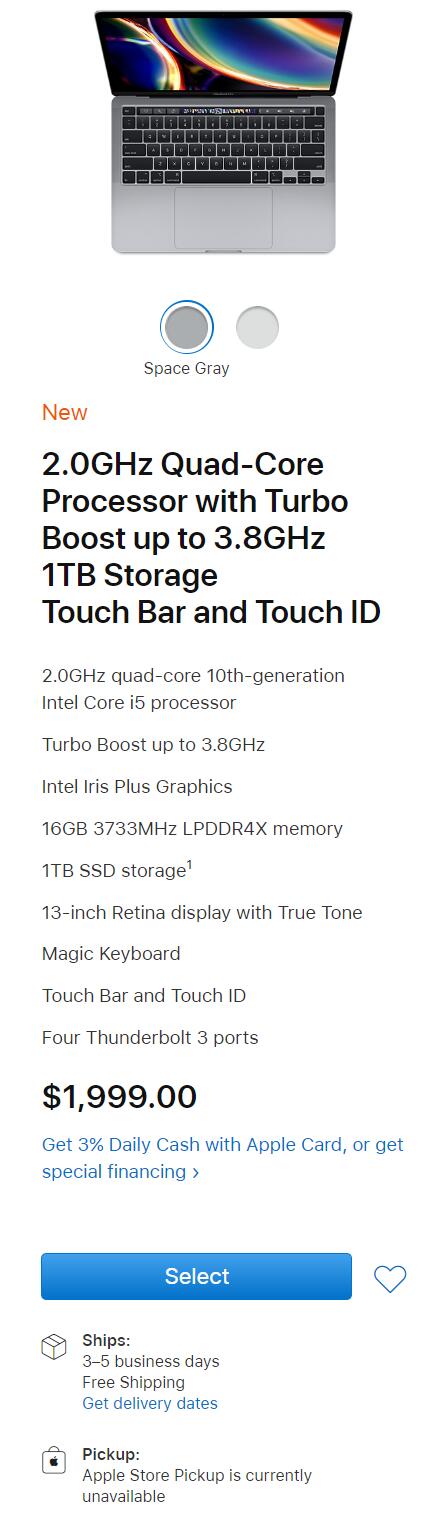 Apple releases new 13-inch MacBook Pro with new scissor keyboard