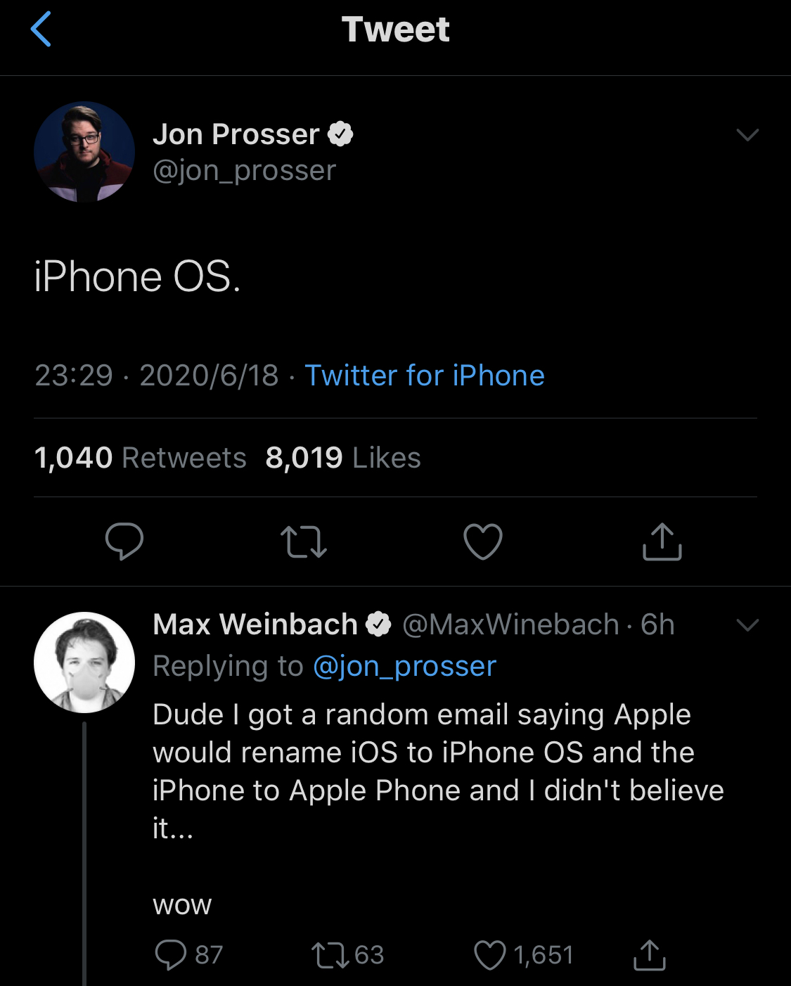 Apple allegedly could rename iOS to iPhone OS