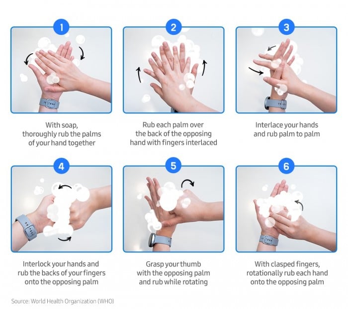 Samsung launches smartwatch app to help users develop hand-washing habits
