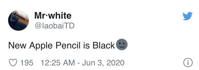 Next-generation Apple Pencil said to come in black