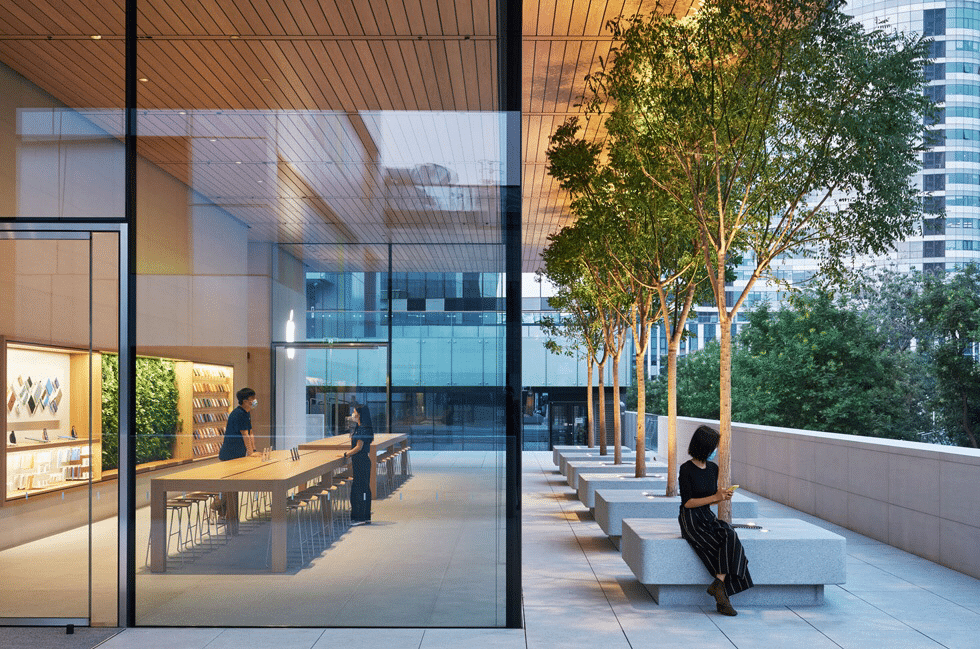 Apple's new retail store in Beijing Sanlitun is twice the size of old one