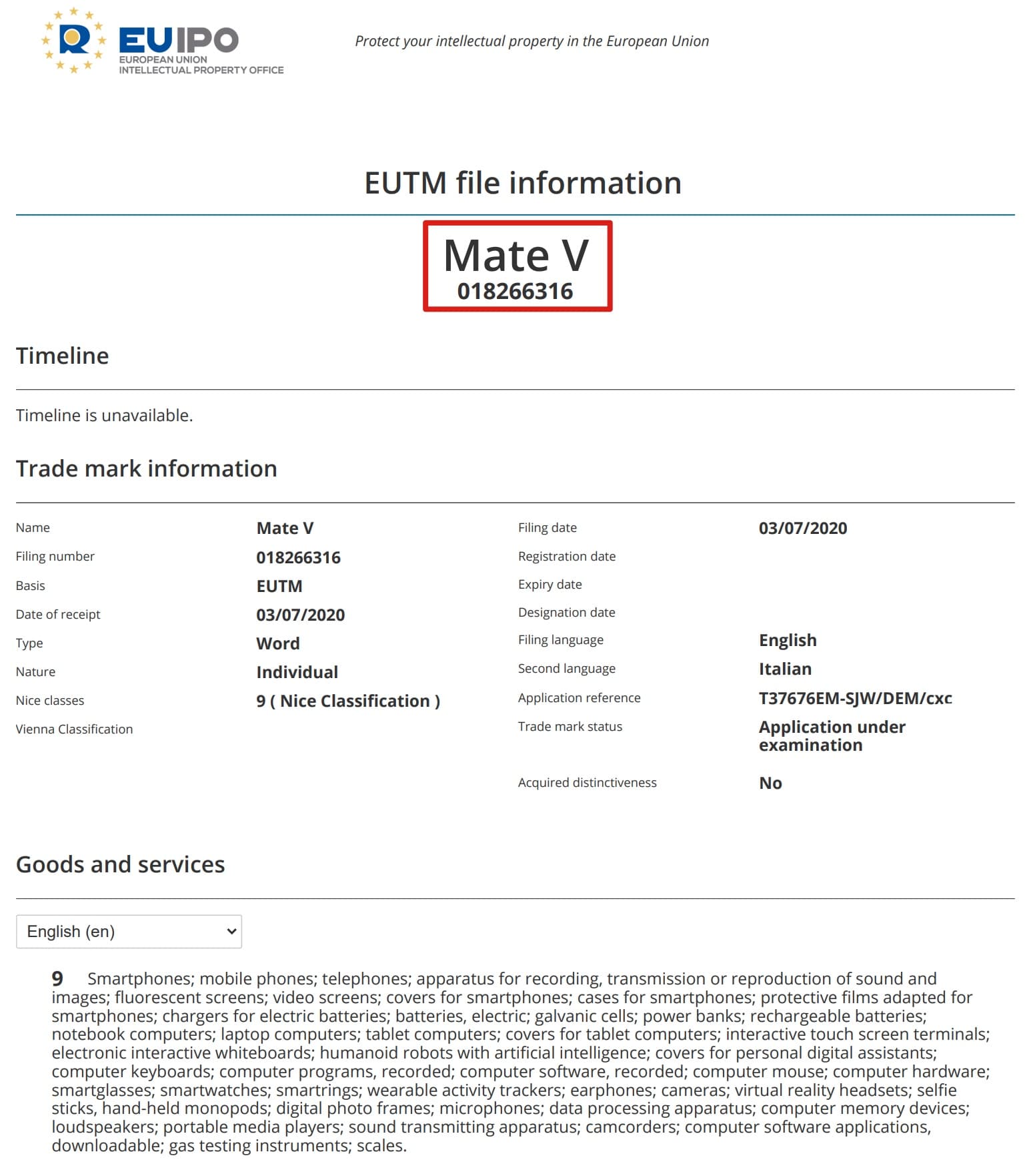 Huawei registers Mate V trademark, could be next-generation foldable phone