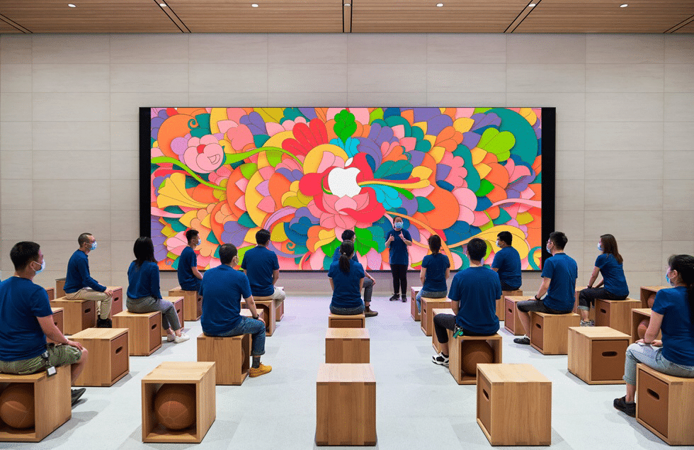 Apple's new retail store in Beijing Sanlitun is twice the size of old one