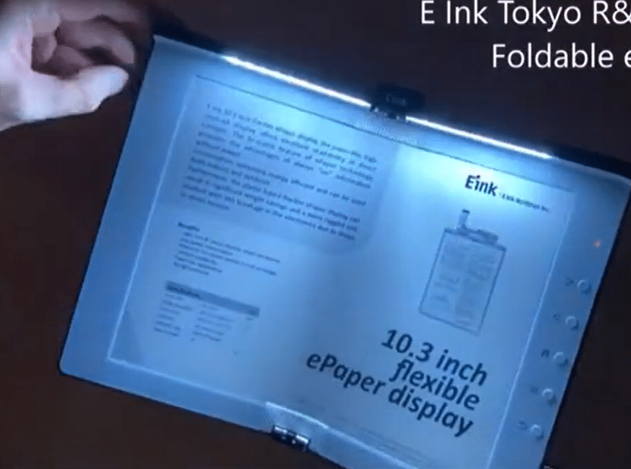 E Ink unveils 10.3-inch foldable e-paper