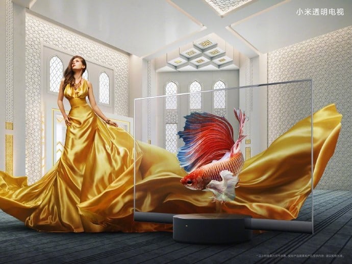Xiaomi launches world's first mass-produced transparent TV