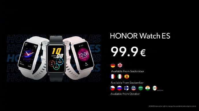 Honor launches GS Pro and ES smartwatches in Germany