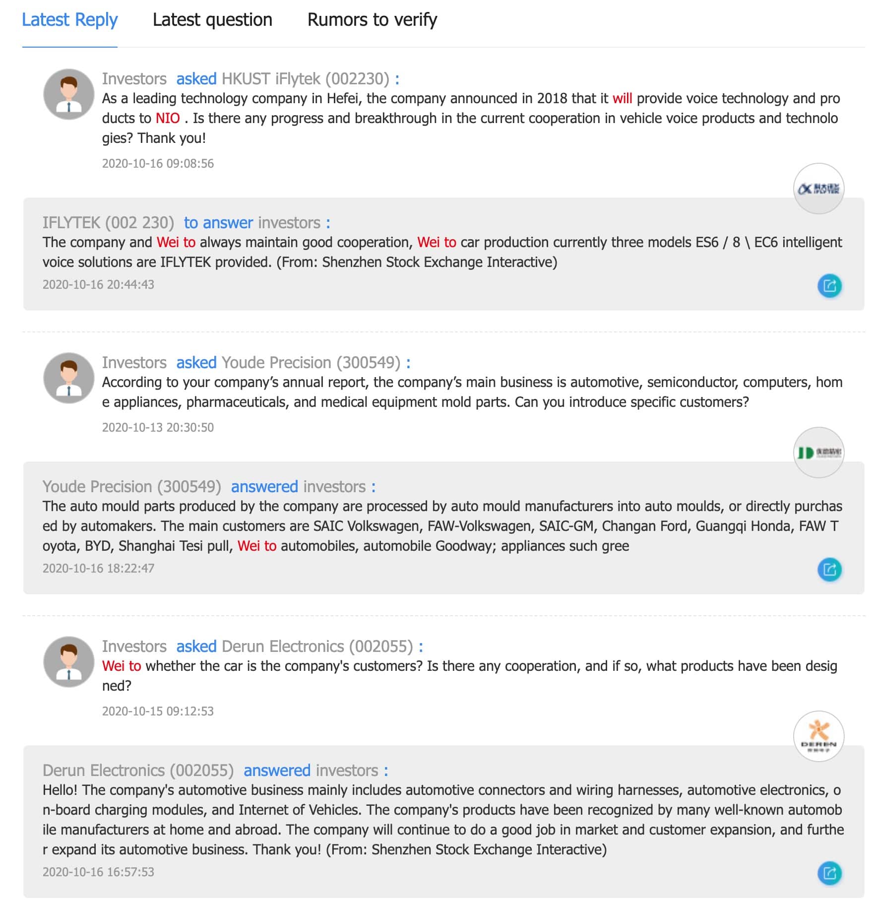 Chinese investors, envious of NIO's surge, want to find any connection between their portfolio companies and NIO