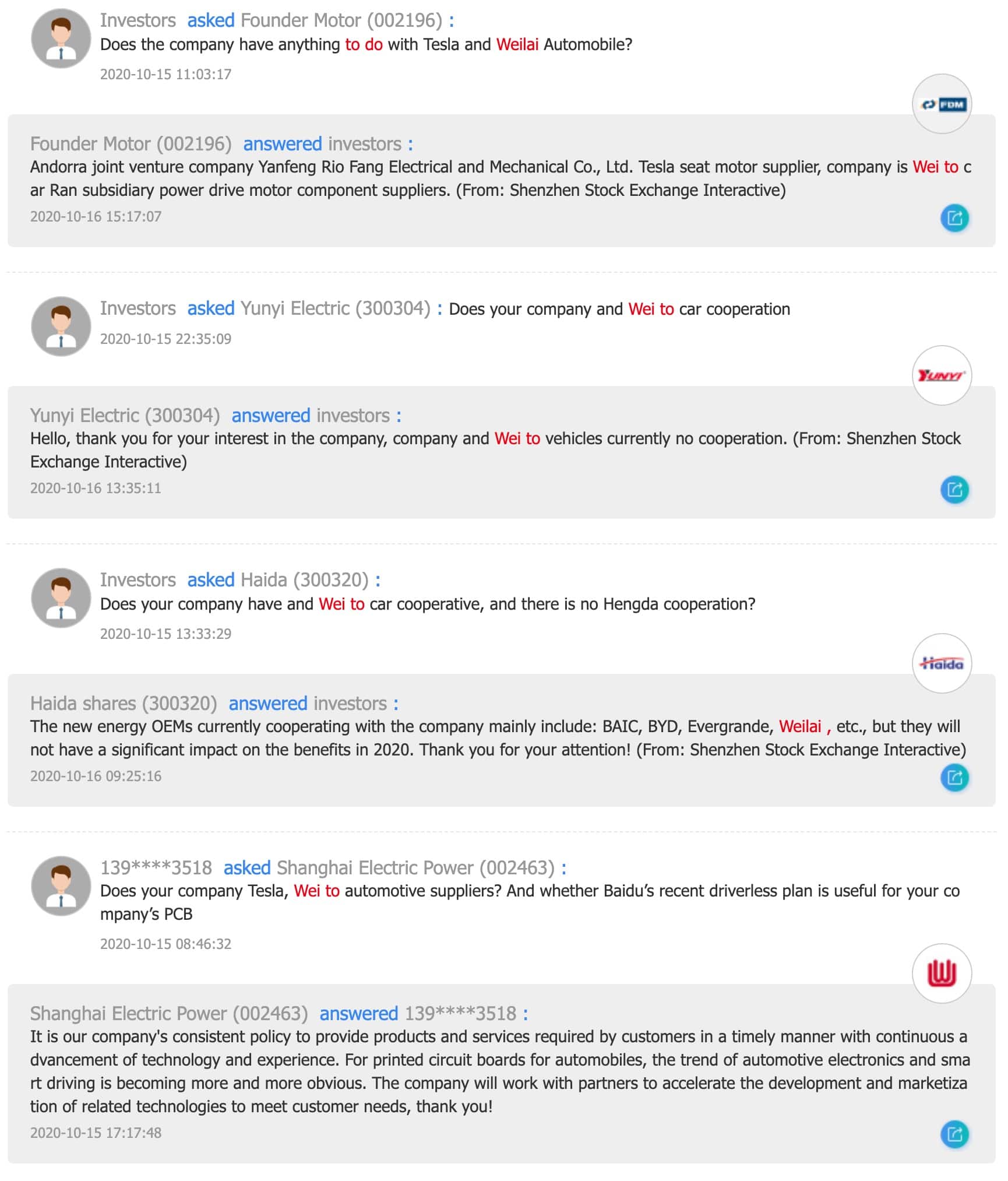 Chinese investors, envious of NIO's surge, want to find any connection between their portfolio companies and NIO