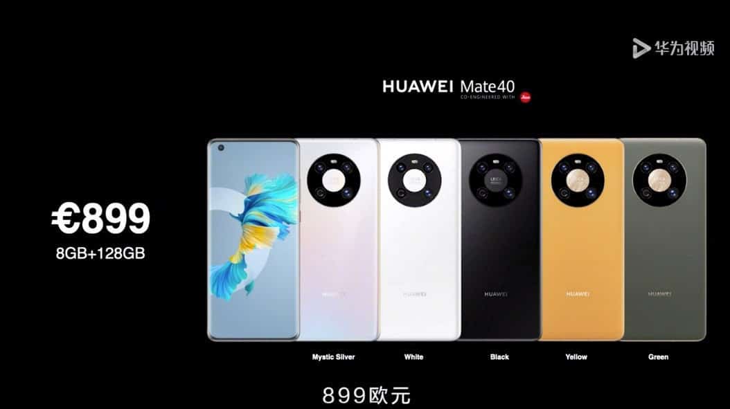 Huawei launches Mate40 series with 5nm Kirin chips, prices start at €899