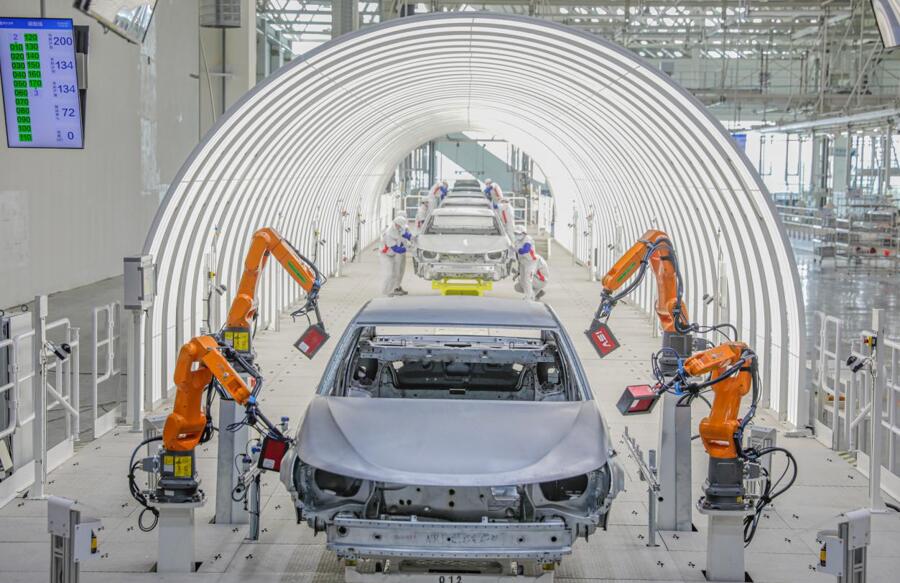 Evergrande's car making arm starts trial production, says it can produce a car per minute in the future