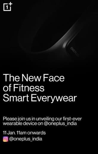 OnePlus' first smartband will be released on Jan 11