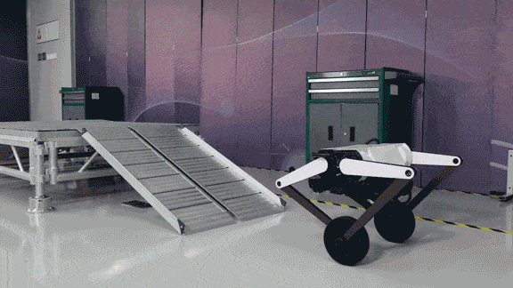 Meet Ollie: Tencent's wheel-legged robot capable of 360-degree flips