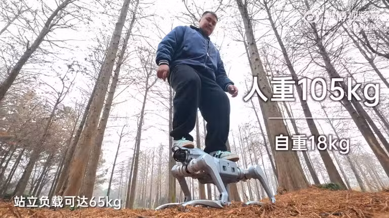Unitree unveils new quadruped robot As2, capable of carrying loads exceeding 100 kg