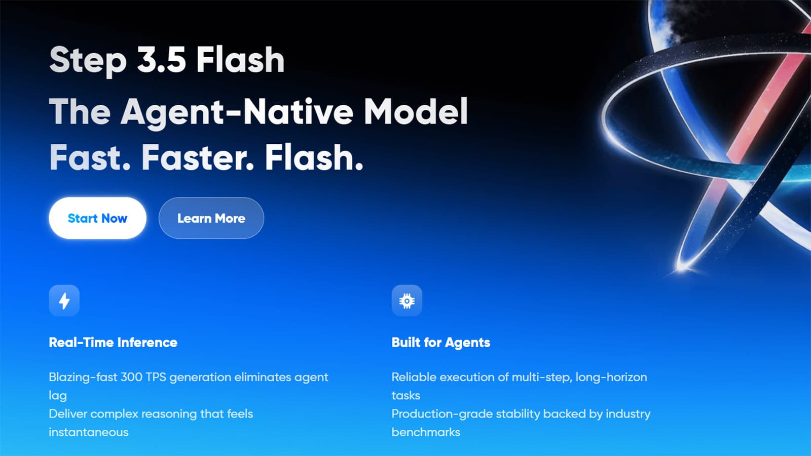 A screenshot from the StepFun website.